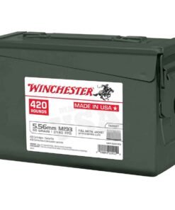 Winchester USA M193 5.56mm NATO 55gr FMJ Rifle Ammo - 420 Rounds