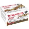 Winchester 22 long rifle 36gr hp rimfire ammo 222 rounds 1386777