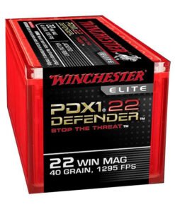 Winchester 22 WMR Defender 40gr JHP Rimfire Ammo - 50 Rounds
