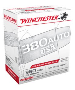 Winchester 380 Auto (ACP) 95gr FMJ Handgun Ammo - 200 Rounds