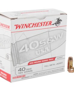 Winchester 40 S&W 165gr FMJ Handgun Ammo - 200 Rounds