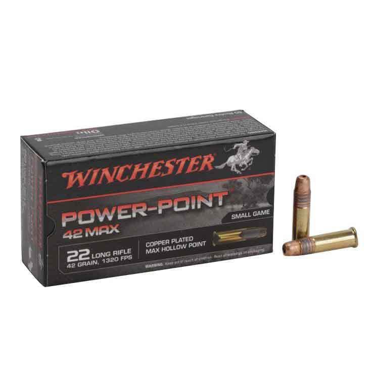 winchester-42-max-22-long-rifle-42gr-hp-rimfire-ammo-50-rounds-1318345-1 Winchester 42 max 22 long rifle 42gr hp rimfire ammo 50 rounds 1318345