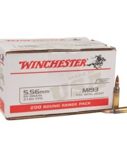 Winchester 5.56mm NATO 55gr FMJ Rifle Ammo - 200 Rounds