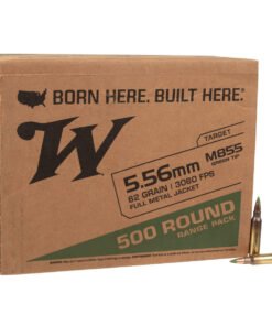 Winchester 5.56mm NATO 62gr FMJLC Rifle Ammo - 500 Rounds