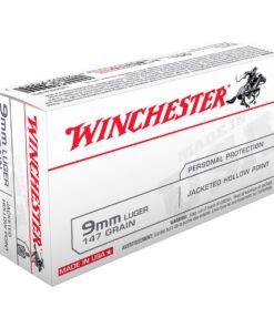 Winchester 9mm Luger 147gr JHP Handgun Ammo - 50 Rounds
