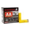 Winchester aa 20 gauge 2 34in 8 1oz target shotshells 25 rounds 314557