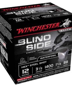 Winchester Blind Side Hex Steel Shot 12 Gauge 3-1/2in BB 1-5/8oz Waterfowl Shotshells - 25 Rounds