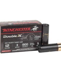 Winchester Double X High Velocity 12 Gauge 3in #5 1-3/4oz Turkey Shotshells - 10 Rounds