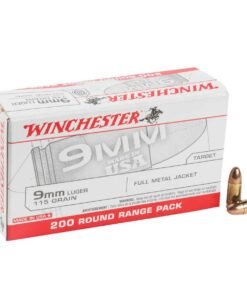Winchester Range Pack 9mm Luger 115gr FMJ Handgun Ammo - 200 Rounds