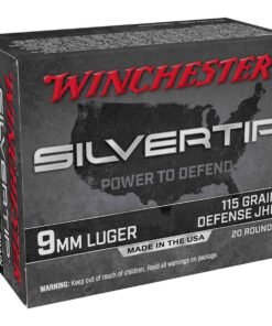 Winchester Silvertip 9mm Luger 115gr JHP Handgun Ammo - 20 Rounds