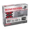 Winchester super x 20 gauge 2 34in 58oz slug shotshells 5 rounds 307419