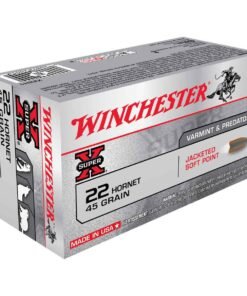 Winchester Super-X 22 Hornet 45gr JSP Rifle Ammo - 50 Rounds