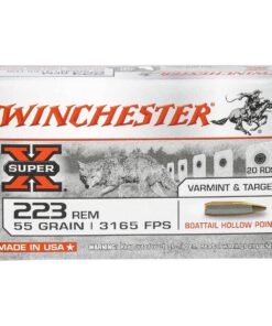 Winchester Super X 223 Remington 55gr BTHP Rifle Ammo - 20 Rounds