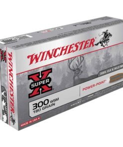 Winchester Super-X 300 WSM (Winchester Short Mag) 180gr PP Rifle Ammo - 20 Rounds