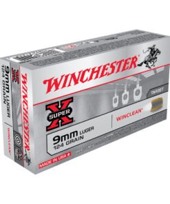Winchester Super X 9mm Luger 124gr WC Handgun Ammo - 50 Rounds