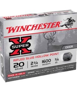 Winchester Super-X Rifled Slug Hollow Point 20 Gauge 2-3/4in 3/4oz Slug Shotshells - 5 Rounds