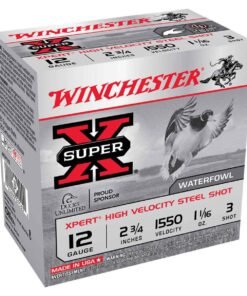 Winchester Super-X Xpert High Velocity Steel Shot 12 Gauge 2-3/4in #3 1-1/16oz Waterfowl Shotshells - 25 Rounds