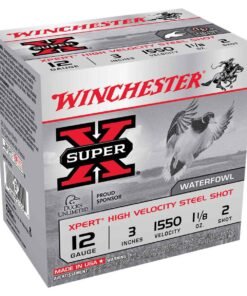 Winchester Super-X Xpert High Velocity Steel Shot 12 Gauge 3in #2 1-1/8oz Waterfowl Shotshells - 25 Rounds