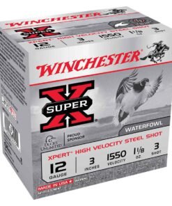Winchester Super-X Xpert High Velocity Steel Shot 12 Gauge 3in #3 1-1/8oz Waterfowl Shotshells - 25 Rounds