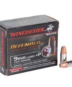 Winchester Supreme Defender PDX1 9mm Luger +P 124gr BJHP Handgun Ammo - 20 Rounds