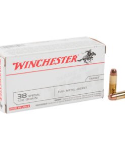 Winchester Target 38 Special 130gr FMJ Handgun Ammo - 50 Rounds