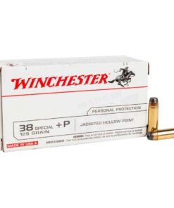 Winchester Target 38 Special +P 125gr JHP Handgun Ammo - 50 Rounds