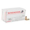 Winchester target 380 auto acp 95gr fmj handgun ammo 100 rounds 1232718