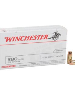 Winchester Target 380 Auto (ACP) 95gr FMJ Handgun Ammo - 50 Rounds