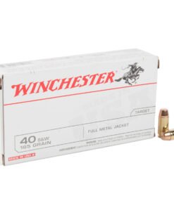 Winchester Target 40 S&W 165gr FMJ Handgun Ammo - 50 Rounds