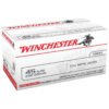 Winchester target 45 auto acp 230gr fmj fn handgun ammo 100 rounds 1188368