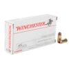Winchester target 45 auto acp 230gr jhp handgun ammo 50 rounds 315307