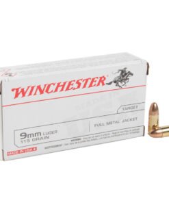 Winchester USA Ready 9mm Luger 115gr FNFMJ Handgun Ammo - 50 Rounds