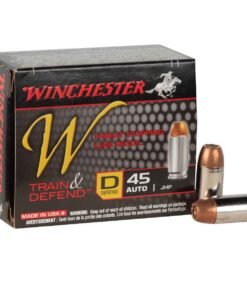 Winchester Train And Defend 45 Auto (ACP) 230gr JHP Handgun Ammo - 20 Rounds