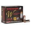 Winchester train defend 40 sw 180gr jhp handgun ammo 20 rounds 1386807