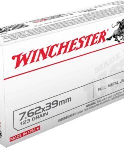 Winchester USA 7.62x39mm 123gr Full Metal Jacket Centerfire Rifle Ammo - 20 Rounds