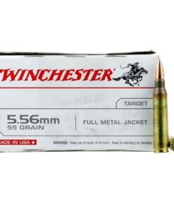 Winchester USA White Box 5.56mm NATO 55gr FMJ Rifle Ammo - 20 Rounds
